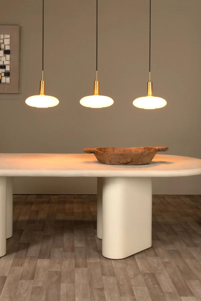 Pendelleuchte Singala 3-flammig Glas Opal Höhenverstellbar