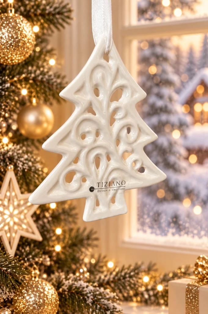 Dekohänger Fario Baum creme-weiß