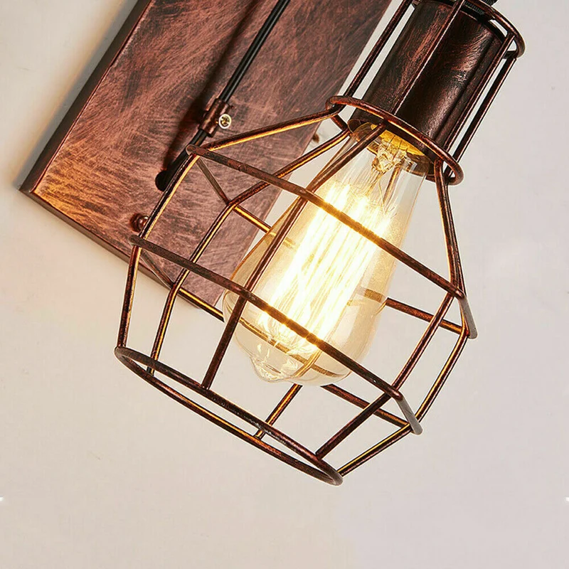 Vintage Industrial Rétro Applique Murale en Métal Lumière