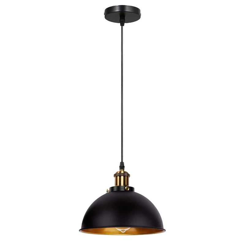 Schwarz Pendelleuchte Mit höhenverstellbare 95cm Kabel~3071