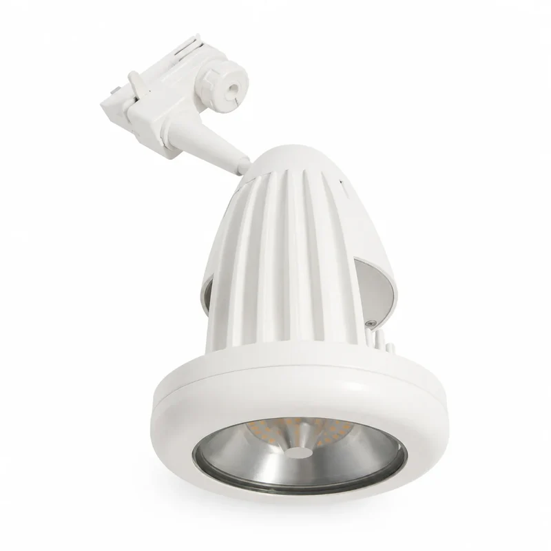 Relco SYRMA 3-Phasen LED-Schienenstrahler 17 W – 1300 lm – 3000 K Warmweiß – Weiß