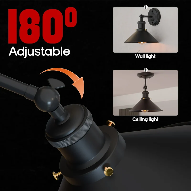 Metall verstellbare Arme Wand Leuchten Armaturen Wandleuchte Lampe E27~3250