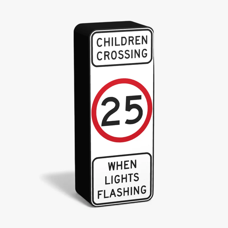 Children Crossing Speed Limit Lampe