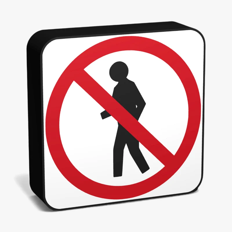 No Pedestrians Lampe