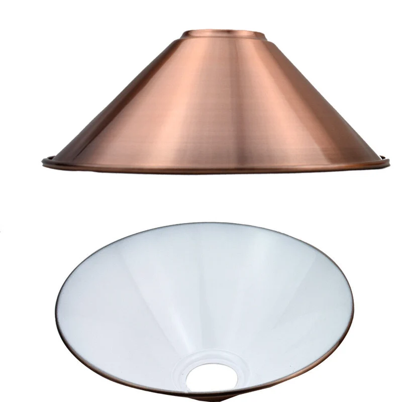 Industrielle Metallwandleuchte – Lampenschirm im Vintage-Stil mit reduzierter Platte~3426