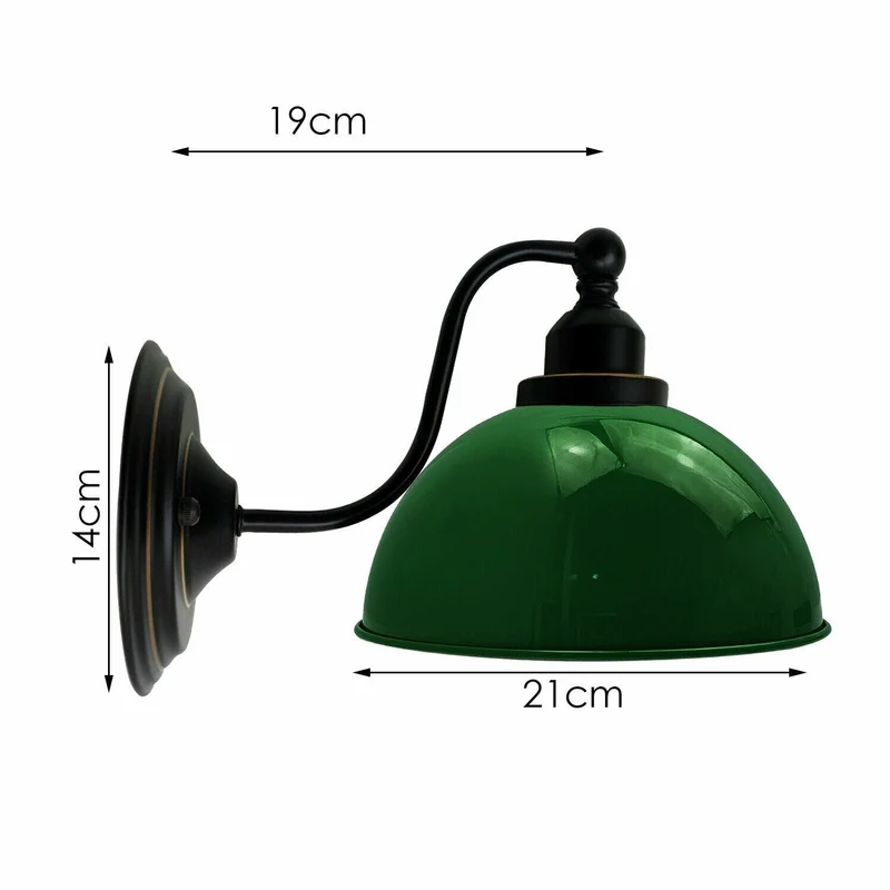 Vintage Farmhouse Wandleuchte – Industrie Wandlampe Bett | Ø 21cm | E27 ~3822