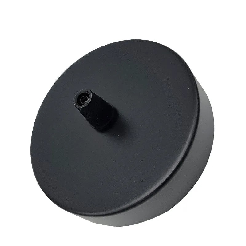 LEDSONE 100mm Metall-Baldachin Schwarz Deckenrose ~1354
