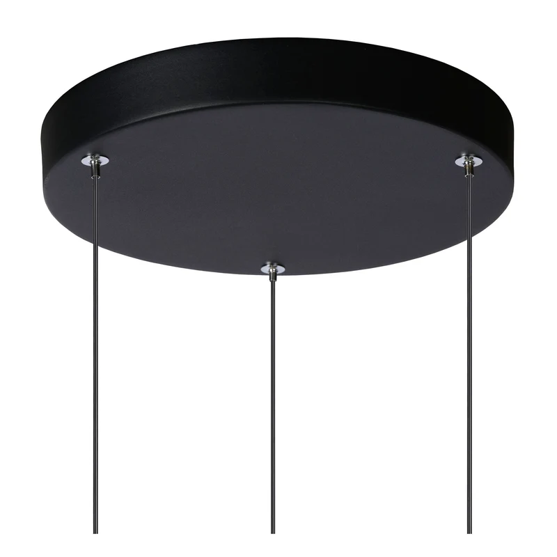LED-Pendelleuchte Tubule 3-flammig Schwarz 26cm