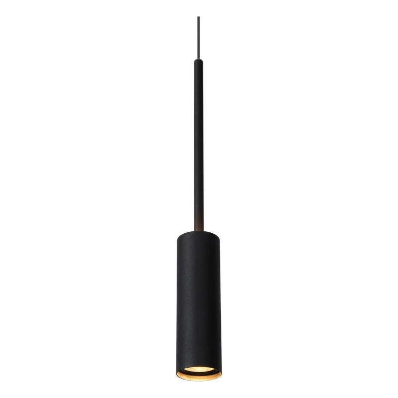 LED-Pendelleuchte Tubule 3-flammig Schwarz 26cm