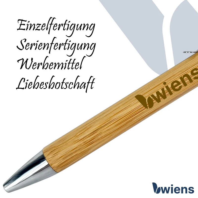 Personalisierter Holz Kugelschreiber mit Gravur