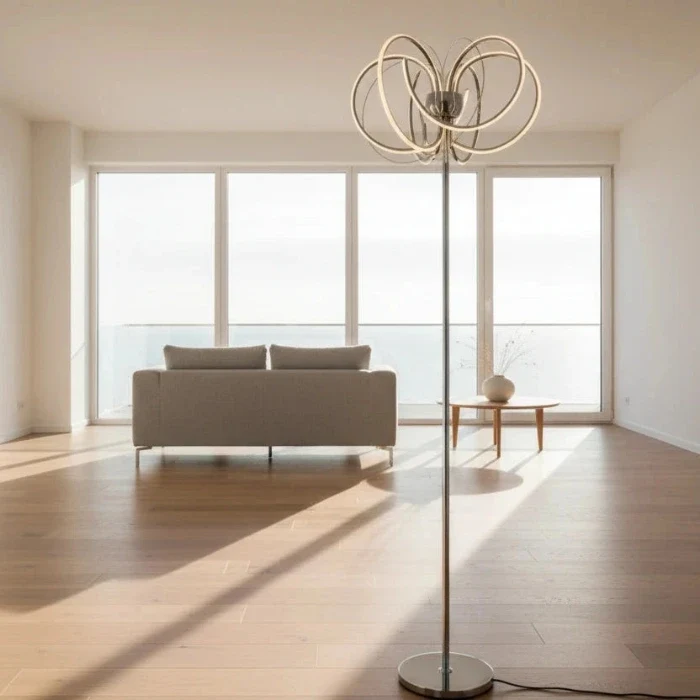 Design LED Stehlampe APPLES – geschwungen, dimmbar, warmweiß, 167 cm von Sompex