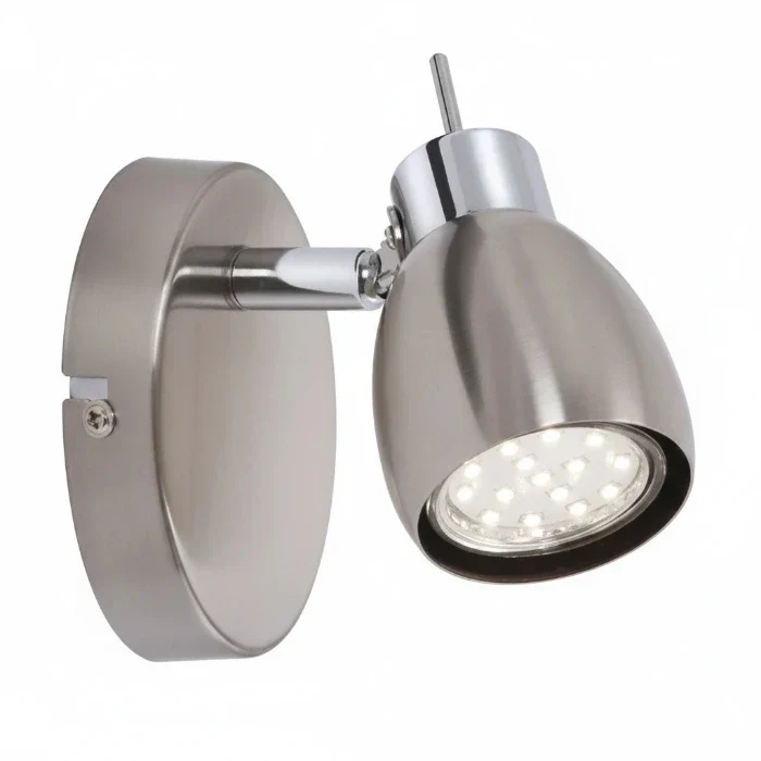LED Spot 1-flammig nickel-matt – TWO Deckenspot schwenkbar inkl. GU10, 230V