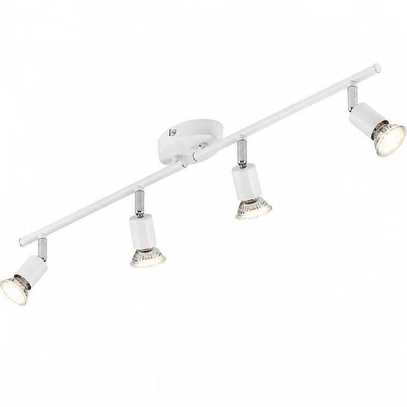 Briloner SIMPLE LED-Deckenstrahler Weiß 4-flammig – GU10 schwenkbar
