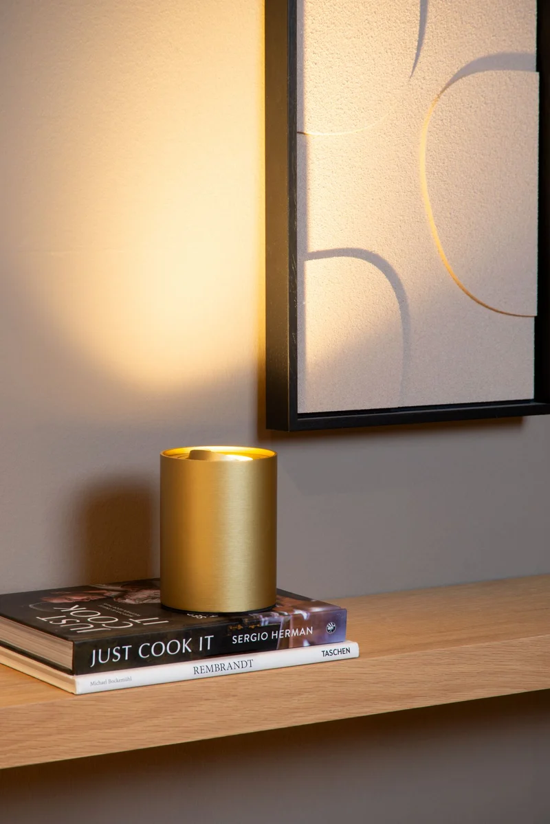 LED-Tischleuchte Tube schwenkbar mit Touchdimmer Warmweiß