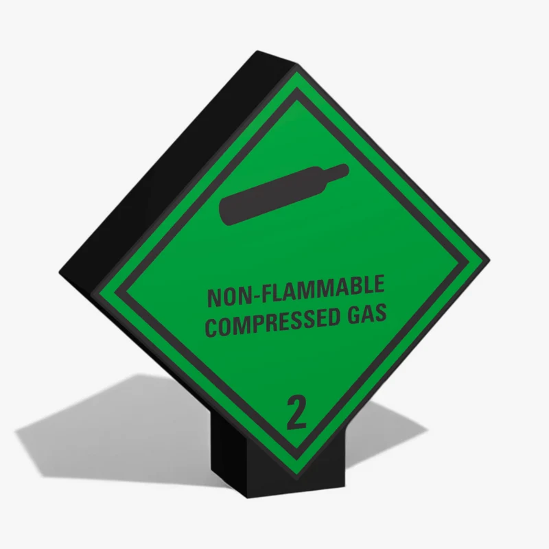 Non Flammable Compressed Gas Klasse 2.2 Lampe