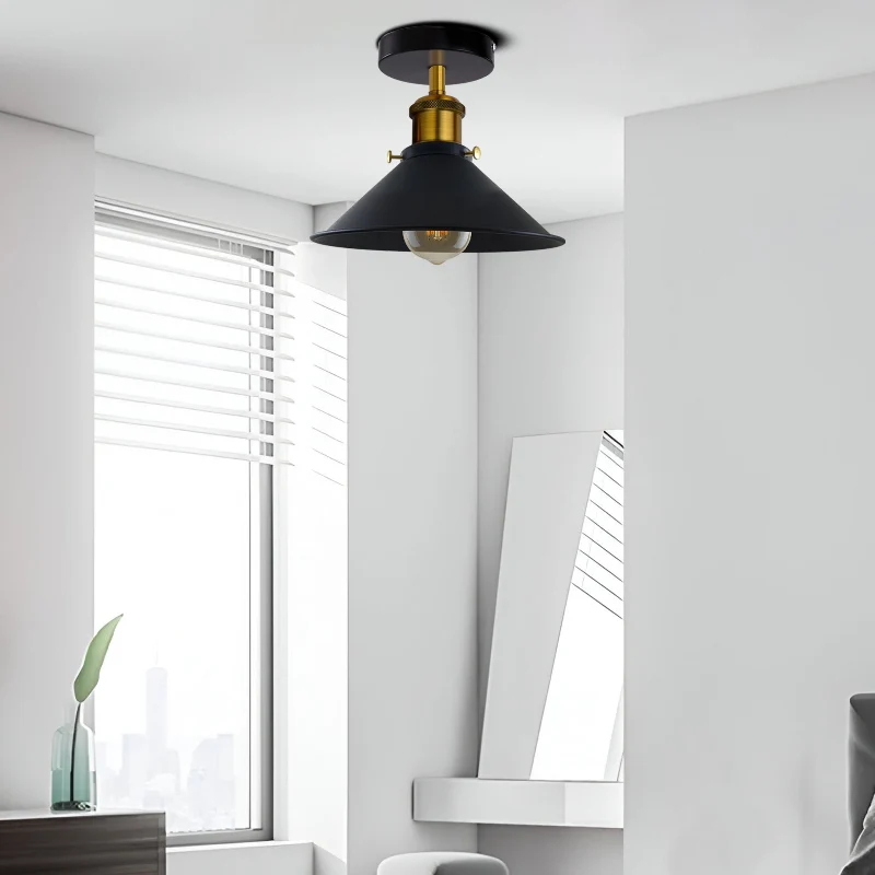 Schwarze LED Deckenlampen 22cm für Küche & Flur~2990