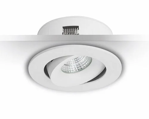 LED Einbaustrahler mit breitem Rahmen – Malmbergs MD-70 weiß