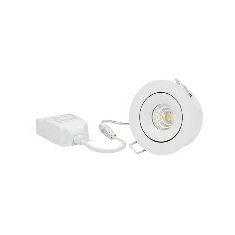 LED Einbaustrahler mit breitem Rahmen – Malmbergs MD-70 weiß