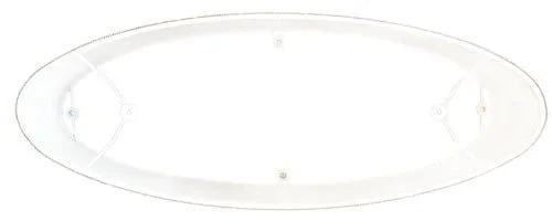XXL Lampenschirm oval Plissee braun 90 cm für Hängelampe