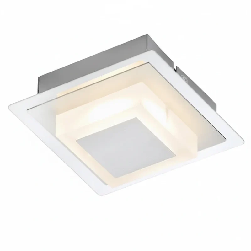 Kleine LED Wand- & Deckenleuchte Aufputz-Spot 12x12cm eckig