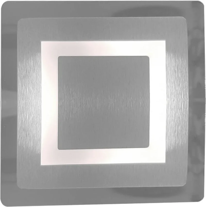 Kleine LED Wand- & Deckenleuchte Aufputz-Spot 12x12cm eckig