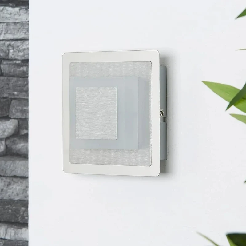 Kleine LED Wand- & Deckenleuchte Aufputz-Spot 12x12cm eckig