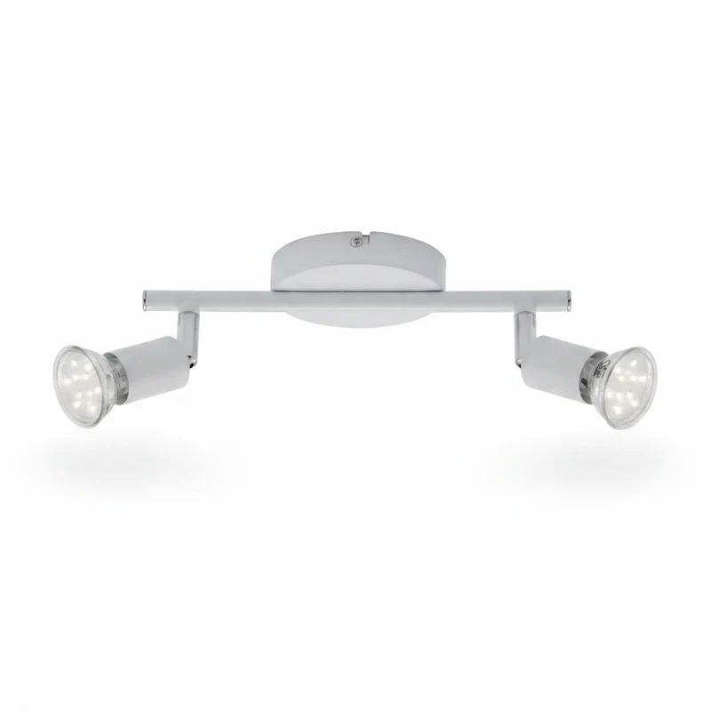 Briloner SIMPLE LED Deckenstrahler 2-flammig weiß – schwenk- & drehbar, GU10 LED 3W warmweiß