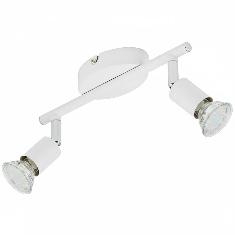 Briloner SIMPLE LED Deckenstrahler 2-flammig weiß – schwenk- & drehbar, GU10 LED 3W warmweiß