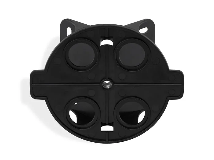 Adapter zur Eckbefestigung von Bewegungsmeldern schwarz Kunststoff 100x51 mm | Briloner
