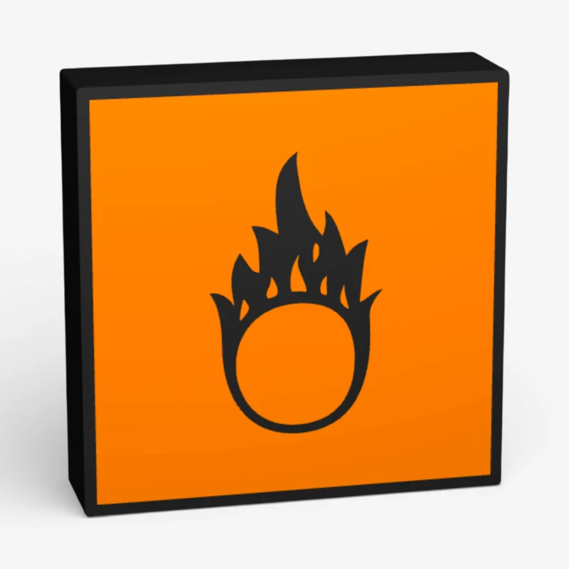 Brandfördernd Lampe