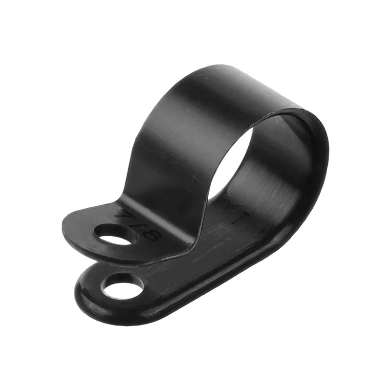 Schwarze Kunststoff P Clips Klemmbefestigungen für Kabelkanal ~3241