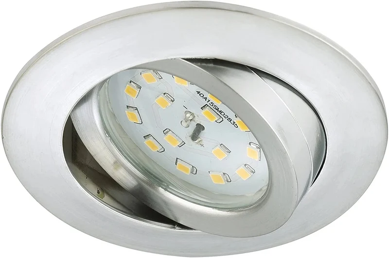 LED Einbaustrahler 68 mm dimmbar – ultraflach 30 mm, schwenkbar, 230 V | Briloner
