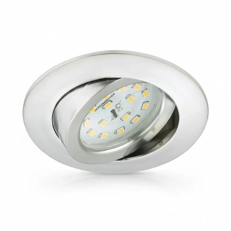 LED Einbaustrahler Aluminium – Briloner 8312-019 – ultraflach 30 mm – 68 mm – schwenkbar – 5 W warmweiß