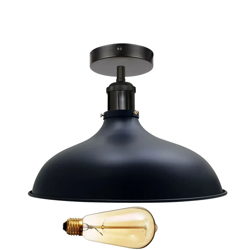 Vintage Deckenleuchte Retro Halbeinbauleuchte LED Retro Lampe Leuchten~3183