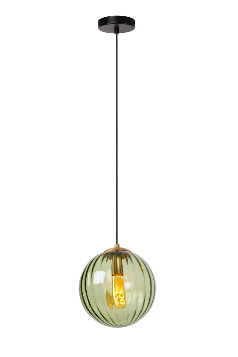 Pendelleuchte Monsaraz mit kugelförmigem Glasschirm