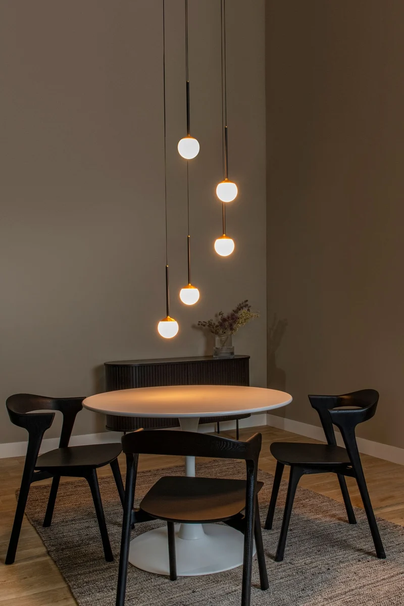 LED-Pendelleuchte Calina 5-flammig CCT dimmbar höhenverstellbar