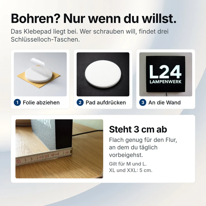 Flamme über einem Kreis Lampe