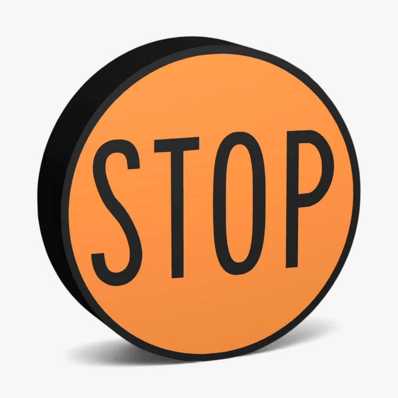 Hand Held Stop Sign Lampe