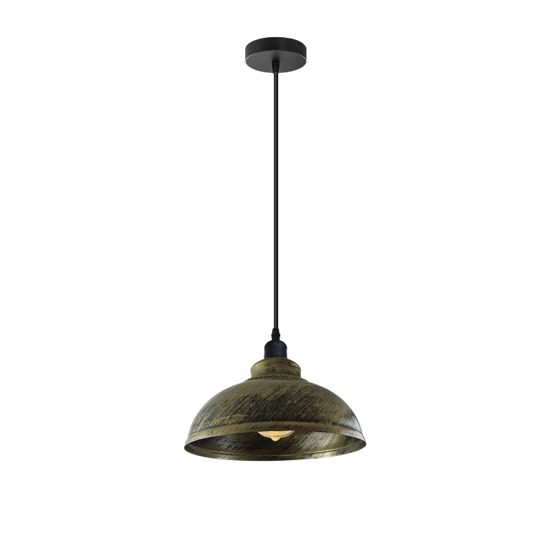 Vintage Loft Pendelleuchte | Ø 29cm | Gebürstetes Messing~2943