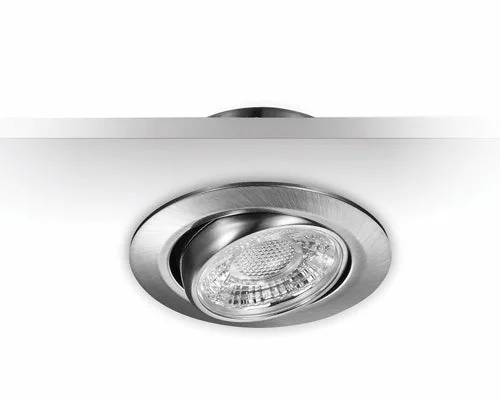 3er Set LED Einbaustrahler silber IP44 60 mm – dimmbar & schwenkbar – Malmbergs MD-13