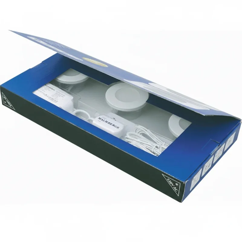 3er Set LED Spots Aufputz & Möbeleinbau dimmbar weiß – Malmbergs MD-305 – 9W / 57 mm