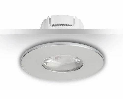 6er Set MD-881 silber LED Einbaustrahler dimmbar 4,5 W 70 mm warmweiß IP44