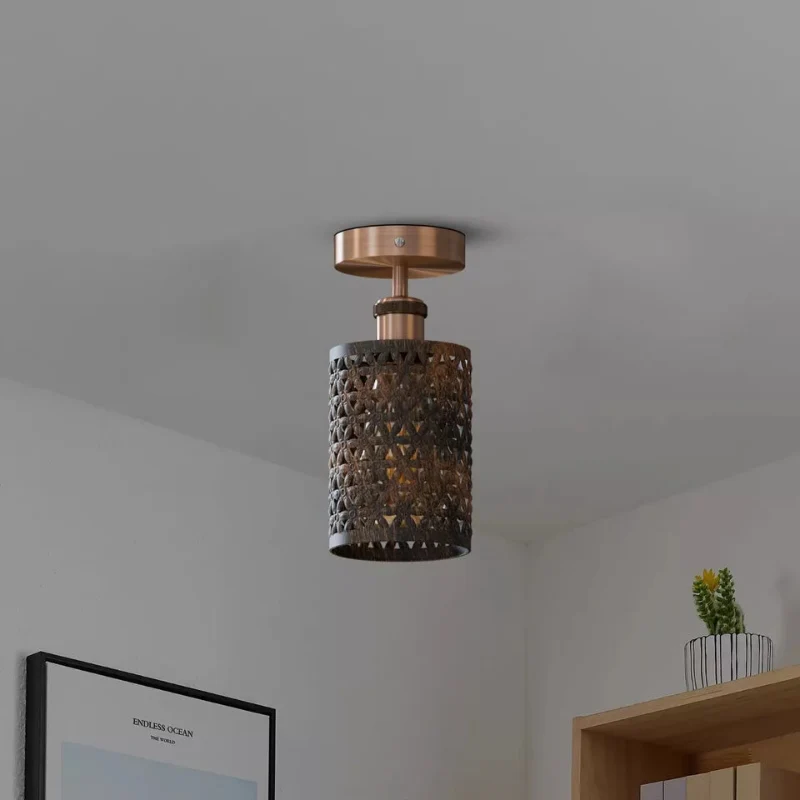 Deckenleuchte für die küche , metall , Käfig lampenschirm~3163