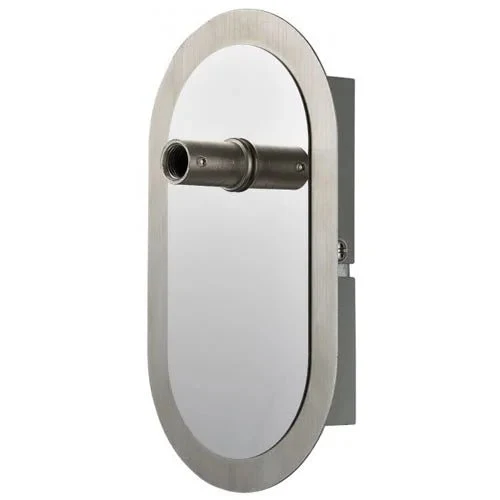 Armatur Wandlampe rund – Metall gebürstet mit Schalter | ESTO Vario Home