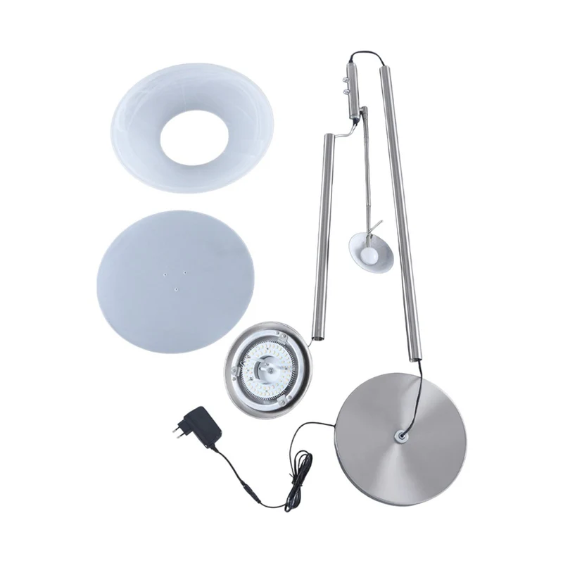 B-Ware Lindby Stehleuchte Deckenfluter LED Leselicht Ragna nickel dimmbar Leselampe