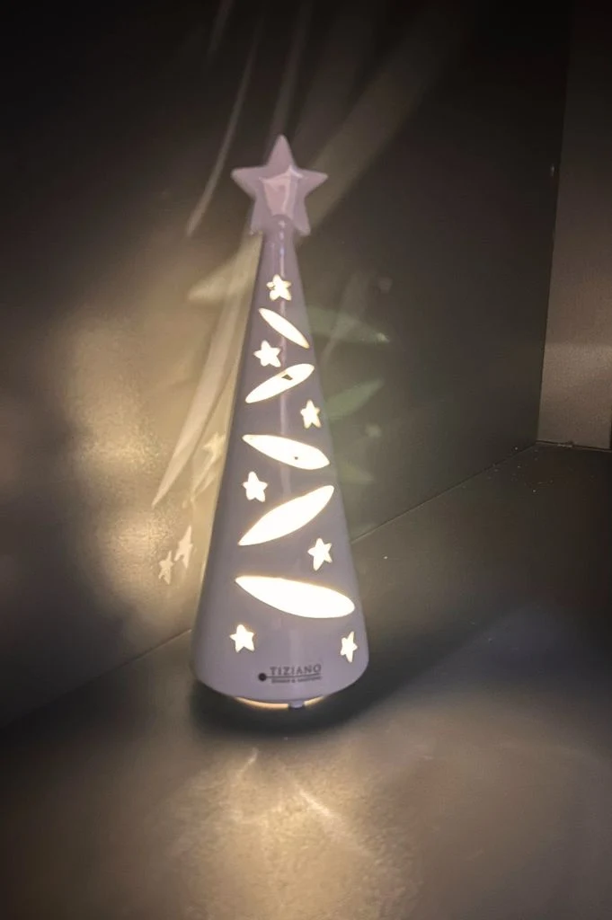 Deko Weihnachtsbaum LED Starlight creme-weiß