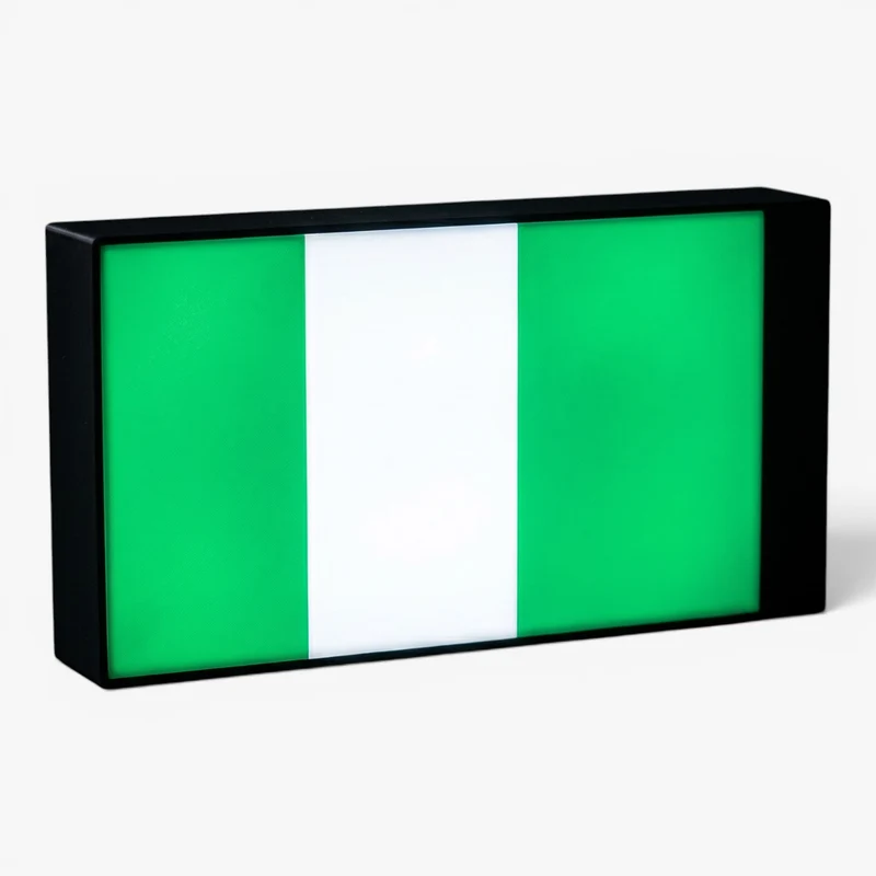 Nigeria Flagge Lampe