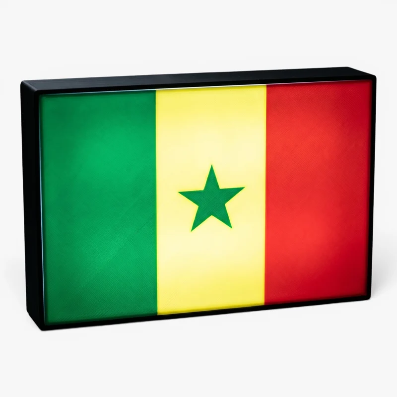 Senegal Flagge Lampe