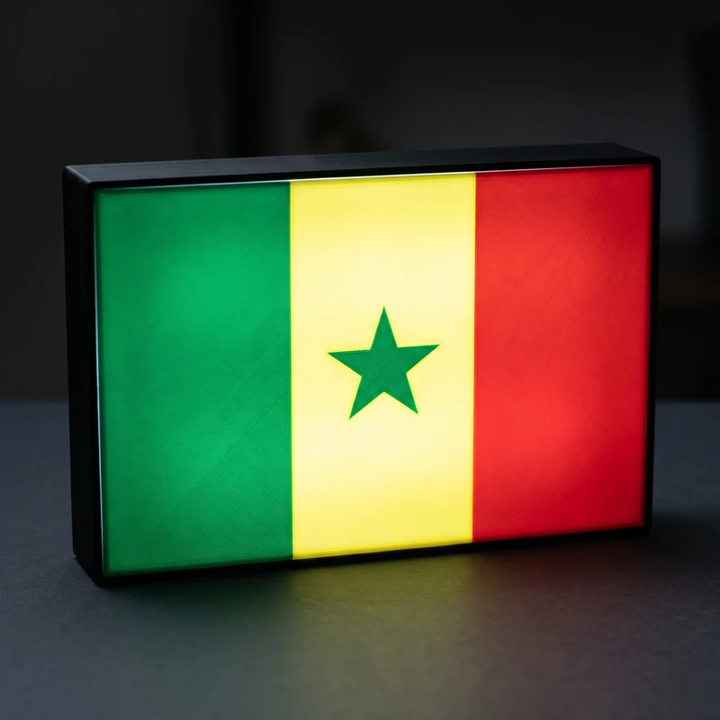 Senegal Flagge Lampe
