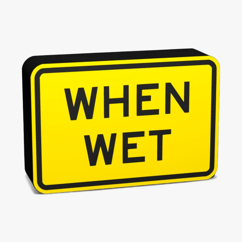 When wet Lampe